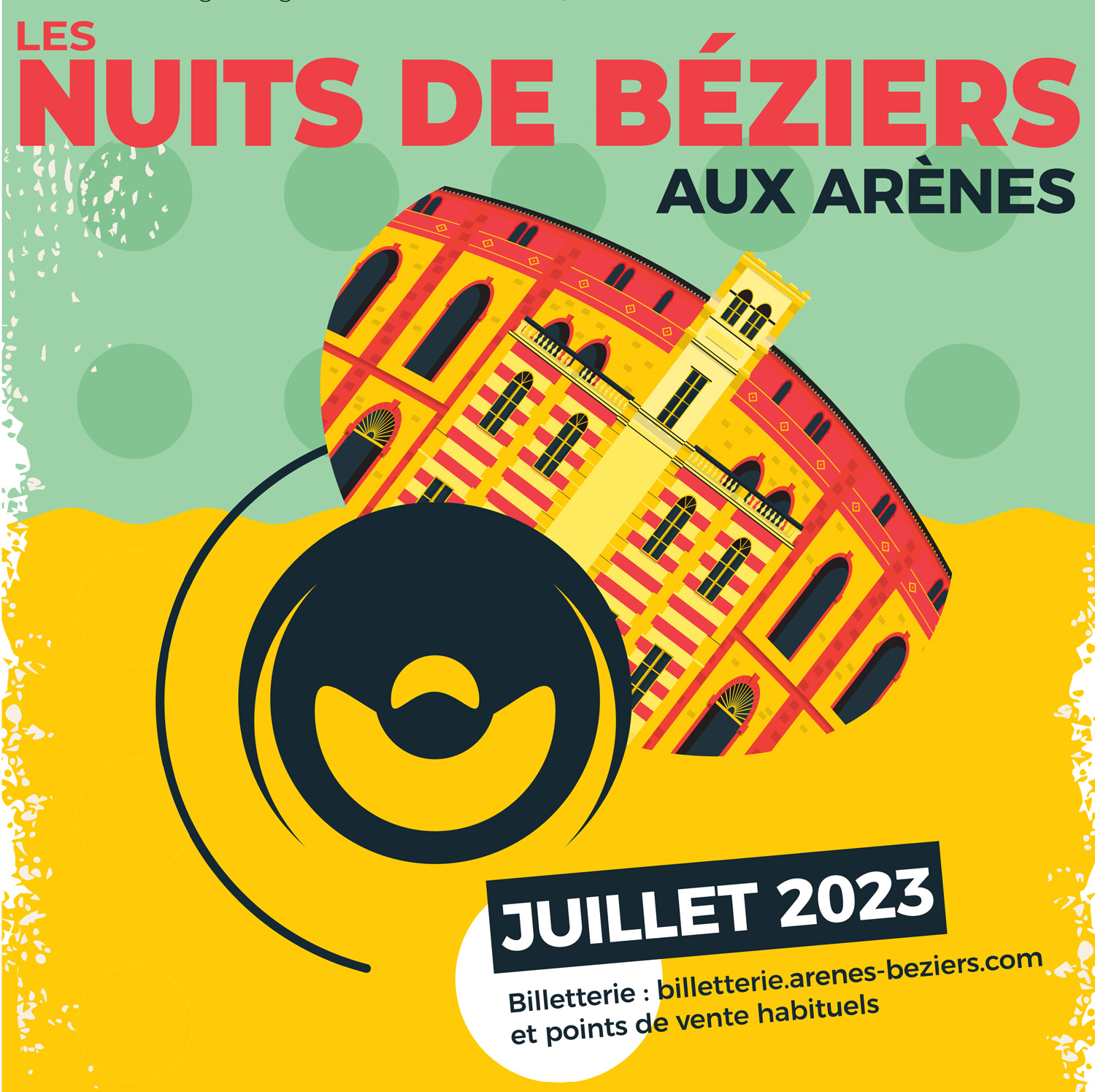 arenes nuits beziers logos